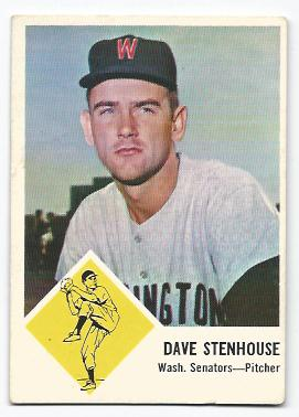 1963 Fleer #30 Dave Stenhouse