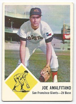 1963 Fleer #36 Joe Amalfitano