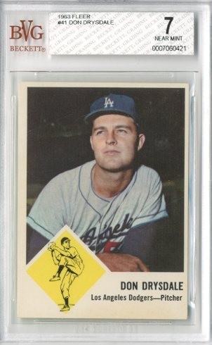 1963 Fleer #41 Don Drysdale