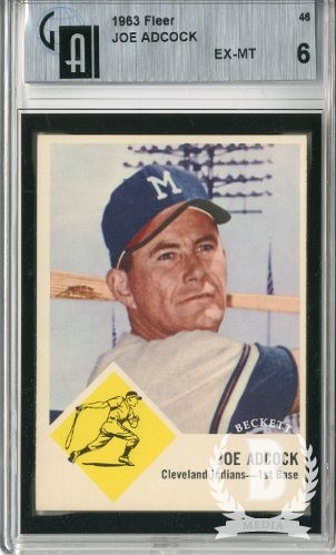 1963 Fleer #46 Joe Adcock SP