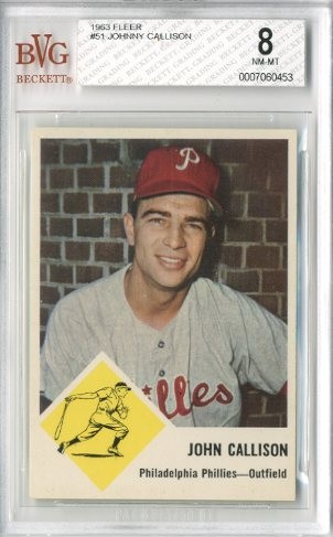1963 Fleer #51 Johnny Callison