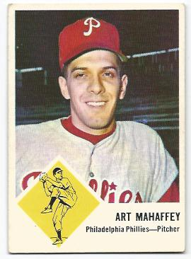 1963 Fleer #54 Art Mahaffey