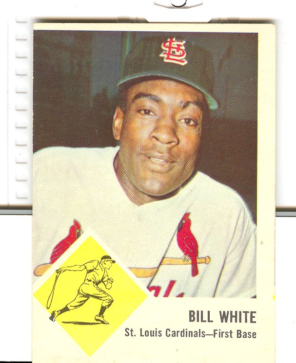 1963 Fleer #63 Bill White