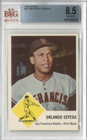 1963 Fleer #64 Orlando Cepeda