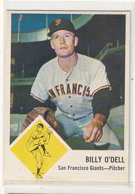 1963 Fleer #66 Billy O'Dell