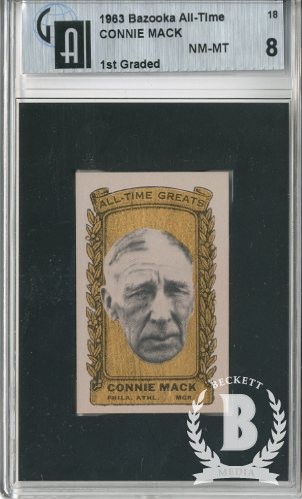 1963 Bazooka ATG #18 Connie Mack