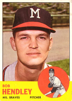 1963 Topps #62 Bob Hendley