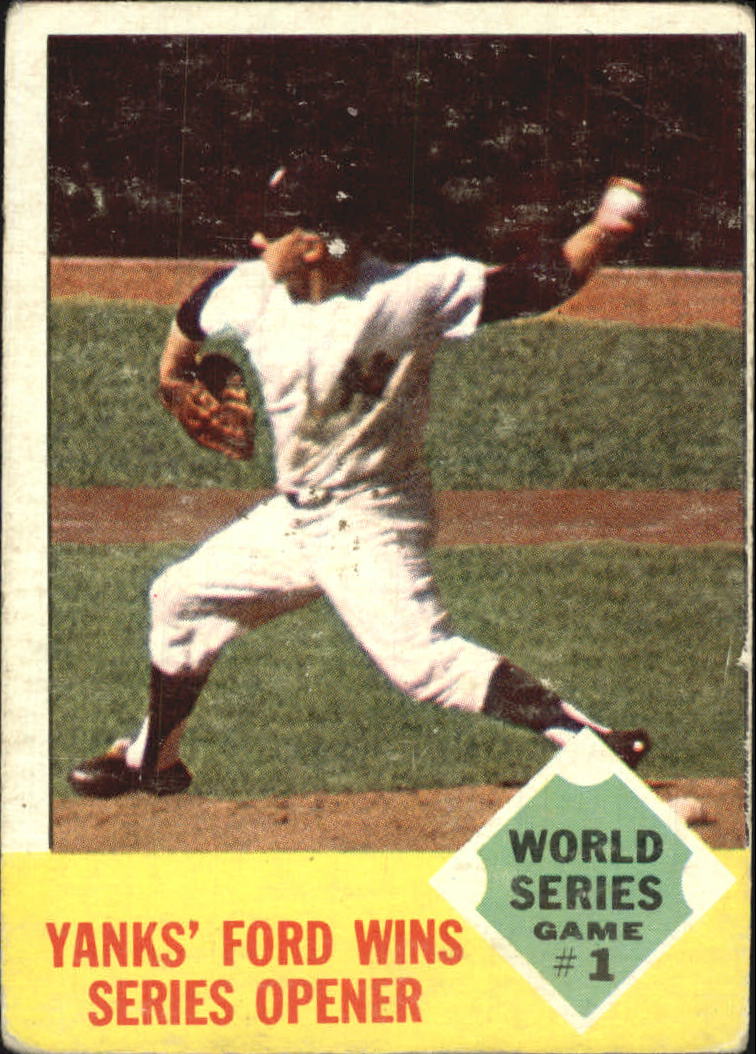1963 Topps #142 World Series Game 1/Whitey Ford
