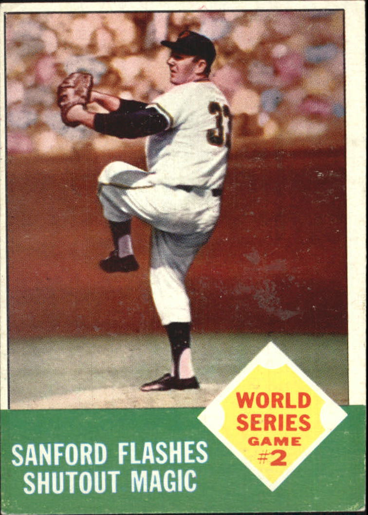 1963 Topps #143 World Series Game 2/Jack Sanford