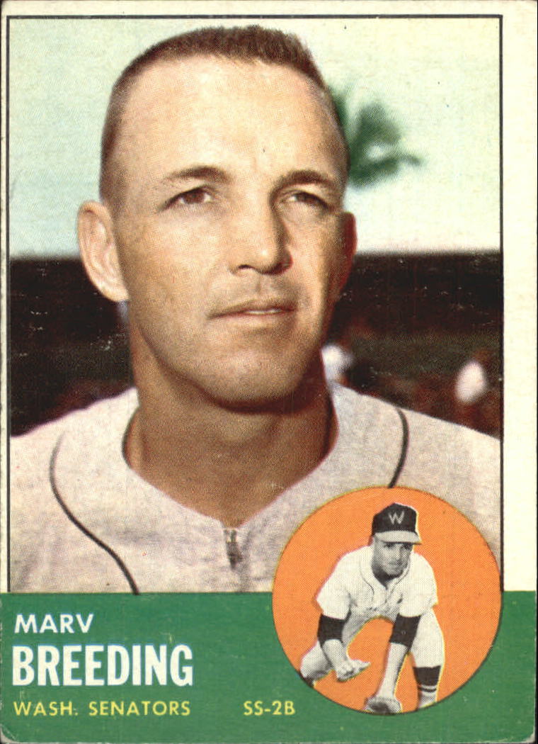 1963 Topps #149 Marv Breeding