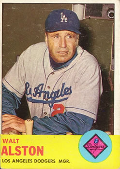 1963 Topps #154 Walter Alston MG