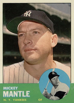 1963 Topps #200 Mickey Mantle
