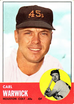 1963 Topps #333 Carl Warwick