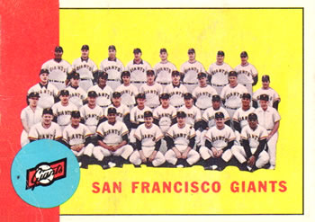 1963 Topps #417 San Francisco Giants TC