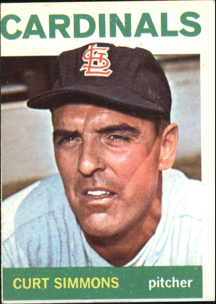 1964 Topps #385 Curt Simmons