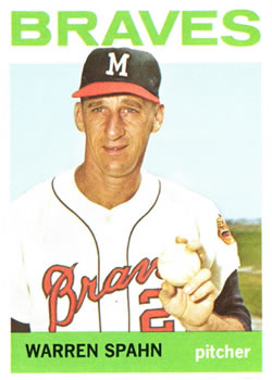 1964 Topps #400 Warren Spahn