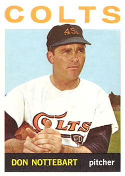 1964 Topps #434 Don Nottebart