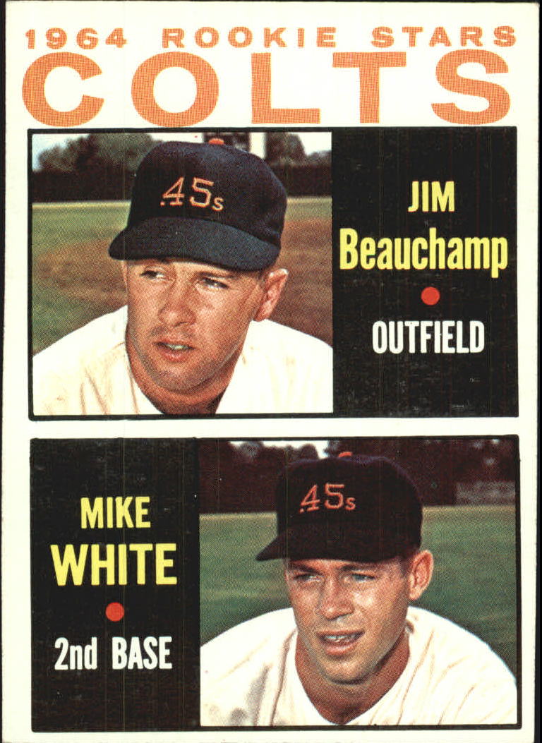 1964 Topps #492 Rookie Stars/Jim Beauchamp RC/Mike White RC