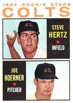 1964 Topps #544 Rookie Stars/Steve Hertz RC/Joe Hoerner RC