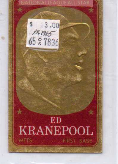 1965 Topps Embossed #6 Ed Kranepool