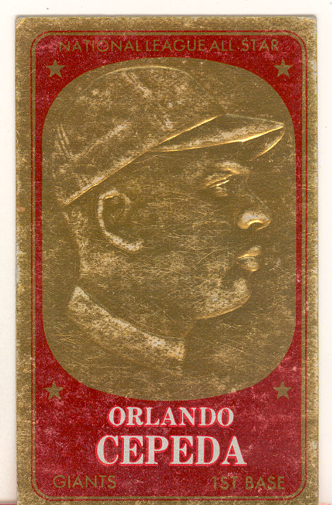 1965 Topps Embossed #45 Orlando Cepeda