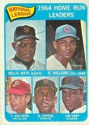 1965 O-Pee-Chee #4 Mays/Will/Cepeda/LL