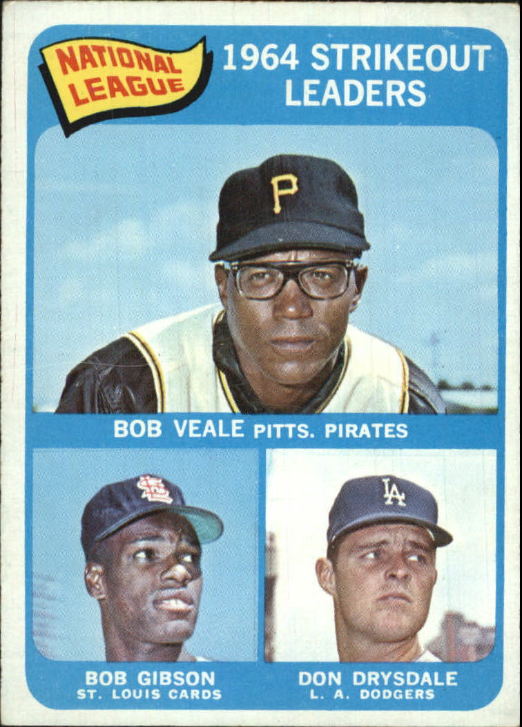 1965 O-Pee-Chee #12 Veale/Drysdale/Gibson LL