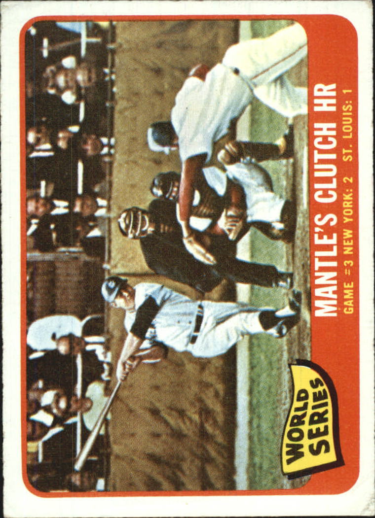 1965 O-Pee-Chee #134 Mickey Mantle WS3