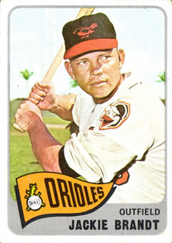 1965 Topps #33 Jackie Brandt