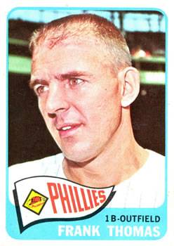 1965 Topps #123 Frank Thomas front image