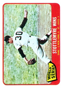 1965 Topps #133 World Series Game 2/Mel Stottlemyre