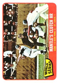 1965 Topps #134 World Series Game 3/Mickey Mantle
