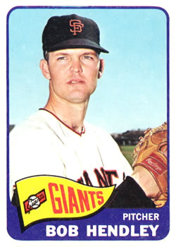 1965 Topps #444 Bob Hendley