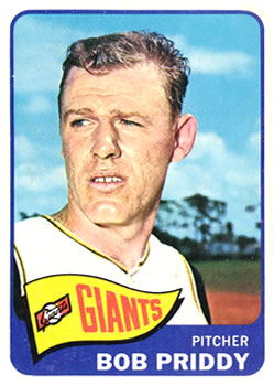 1965 Topps #482 Bob Priddy