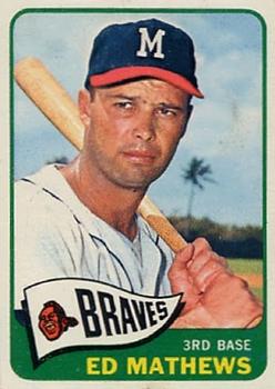 1965 Topps #500 Eddie Mathews