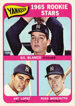 1965 Topps #566 Rookie Stars/Gil Blanco RC/Ross Moschitto RC/Art Lopez RC SP