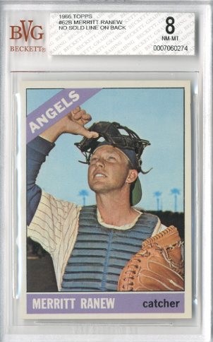 1966 Topps #62B Merritt Ranew No Sold Line