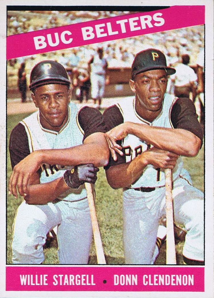 1966 Topps #99 Buc Belters/Willie Stargell/Donn Clendenon