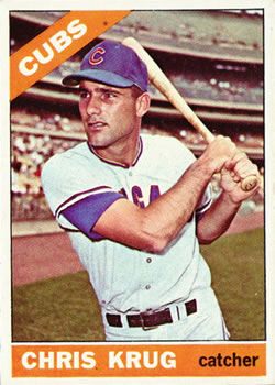 1966 Topps #166 Chris Krug RC