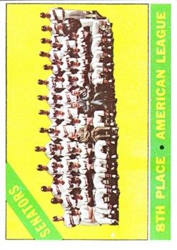 1966 Topps #194 Washington Senators TC
