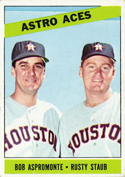 1966 Topps #273 Astro Aces/Bob Aspromonte/Rusty Staub