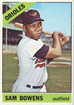 1966 Topps #412 Sam Bowens