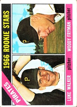 1966 Topps #498 Rookie Stars/Luke Walker RC/Woody Fryman RC