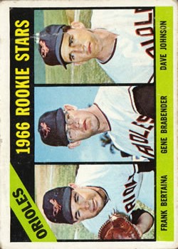 1966 Topps #579 Rookie Stars/Frank Bertaina/Gene Brabender RC/Dave Johnson
