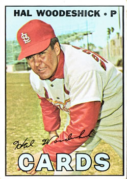 1967 Topps #324 Hal Woodeshick