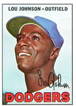 1967 Topps #410 Lou Johnson DP