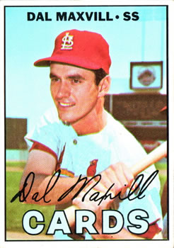 1967 Topps #421 Dal Maxvill DP