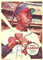 1967 Topps Posters Inserts #15 Hank Aaron
