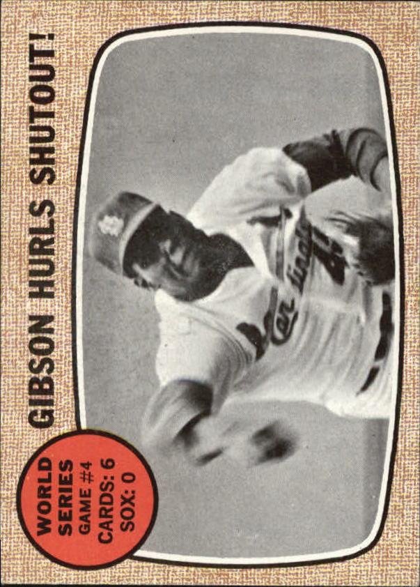 1968 Topps #154 World Series Game 4/Bob Gibson