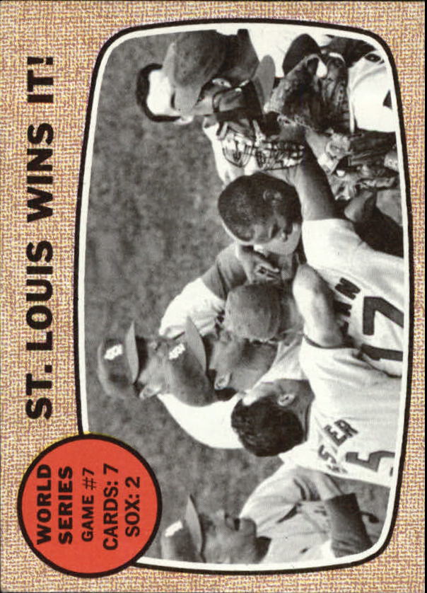 1968 Topps #157 World Series Game 7/St. Louis Wins it